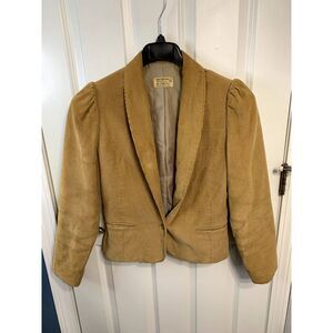 Vintage Tan Corduroy Blazer Jacket Size 11/12